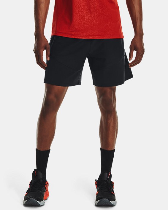 Men's UA Knit Woven Hybrid Shorts, Black, pdpMainDesktop image number 0